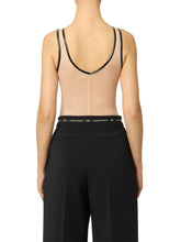 Load image into Gallery viewer, Bodysuit in tulle fabric with vinyl details