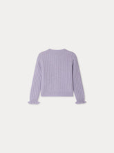 Load image into Gallery viewer, Lena cardigan with ruffled trim in cashmere