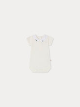 Load image into Gallery viewer, Hand-embroidered Juillet bodysuit in organic cotton