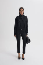 Load image into Gallery viewer, ITALIAN HIGHWAIST SLIM TROUSER - BLACK