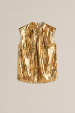 Load image into Gallery viewer, C5234081-FRENCH-TINSEL-FLORAL-TOP-GOLD-SCANLANTHEODORE-1_1739929042