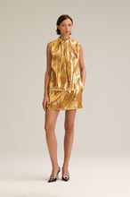 Load image into Gallery viewer, C5234081-FRENCH-TINSEL-FLORAL-TOP-GOLD-SCANLANTHEODORE-2_1740010778
