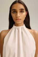 Load image into Gallery viewer, C5234092-LEATHER-GATHERED-NECK-TOP-CAMELIA-SCANLANTHEODORE-3_1740010797