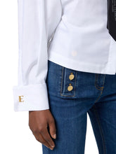 Load image into Gallery viewer, Cotton poplin shirt with tie