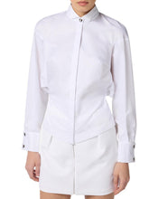 Load image into Gallery viewer, Cotton poplin shirt with tuxedo collar