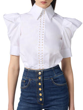 Load image into Gallery viewer, Balloon cotton poplin shirt