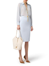 Load image into Gallery viewer, Blouse in georgette fabric with necklace