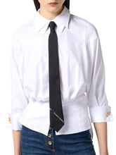 Load image into Gallery viewer, Tie in twill fabric with logo embroidery