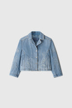 Load image into Gallery viewer, Embroidered denim jacket

