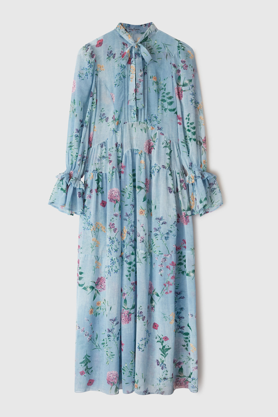 Floral print chemisier dress