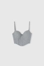 Load image into Gallery viewer, Wool blend bustier top