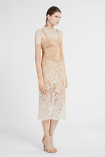 Load image into Gallery viewer, Silk satin and tulle corset