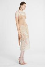 Load image into Gallery viewer, Unstructured silk satin bra with lace application