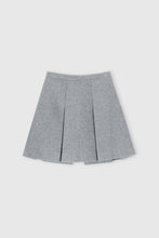 Load image into Gallery viewer, Wool blend mini skirt with pleats