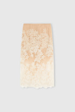 Load image into Gallery viewer, Sheath skirt in tulle and fine floral lace