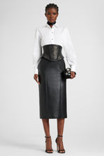 Load image into Gallery viewer, Leather sheath skirt
