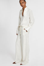 Load image into Gallery viewer, Ivory stretch silk pajama trousers