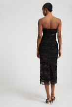 Load image into Gallery viewer, Patchwork bustier dress in lace and georgette