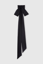 Load image into Gallery viewer, Black silk scarf