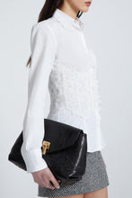 Load image into Gallery viewer, New Joy in embroidered black nappa