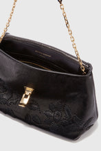 Load image into Gallery viewer, New Joy in embroidered black nappa