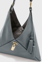 Load image into Gallery viewer, Dudu bag in smooth dark grey calfskin