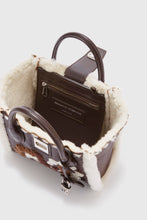 Load image into Gallery viewer, Mini Maggie in shearling with floral embroidery