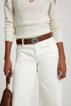 Load image into Gallery viewer, Forest green belt in smooth calfskin with double buckle, tip and loop