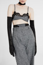 Load image into Gallery viewer, Long glove in black nappa leather