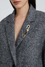 Load image into Gallery viewer, Brooch with crystals and baroque pearl