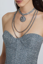 Load image into Gallery viewer, Multi-strand necklace with crystals and loose stones