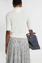 Load image into Gallery viewer, Merino wool top with argyle motif and baguette crystals