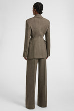 Load image into Gallery viewer, Sculptural double-breasted jacket in wool, silk and cashmere