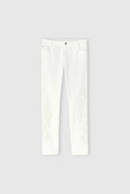 Load image into Gallery viewer, Five-pocket denim jeans with rebrodé lace