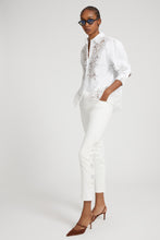 Load image into Gallery viewer, Five-pocket denim jeans with rebrodé lace