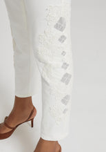 Load image into Gallery viewer, Five-pocket denim jeans with rebrodé lace