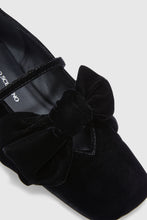 Load image into Gallery viewer, Velvet ballerina with oversized bow