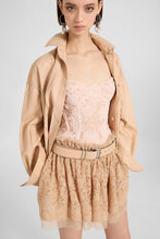 Load image into Gallery viewer, Plissé Leather Shirt-Jacket