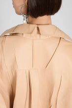 Load image into Gallery viewer, Plissé Leather Shirt-Jacket
