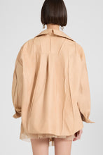 Load image into Gallery viewer, Plissé Leather Shirt-Jacket