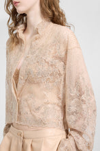 Load image into Gallery viewer, Boxy Embroidered Tulle Shirt