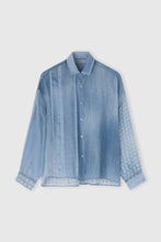 Load image into Gallery viewer, Regular Silk Crepe Patchwork Shirt with Valencienne Lace