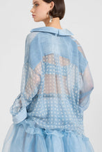 Load image into Gallery viewer, Regular Silk Crepe Patchwork Shirt with Valencienne Lace