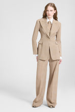 Load image into Gallery viewer, Beige And White Prince of Wales Technical Georgette Shirt