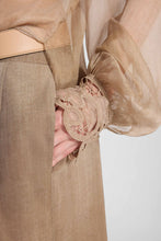 Load image into Gallery viewer, Pure Silk Blouse with Floral Cutwork