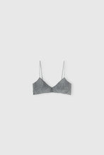 Load image into Gallery viewer, Deconstructed Prince of Wales Print Bra with Hand-Applied Crystals