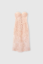 Load image into Gallery viewer, Stripeless Bustier Dress in Rebrodè Lace