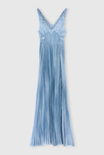 Load image into Gallery viewer, Long Silk Dress with Rebrodè Lace