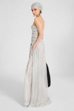 Load image into Gallery viewer, Long Draped Chiffon Silk Dress