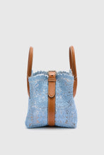 Load image into Gallery viewer, Mini Margot Blue in Raffia Lace Maiolica